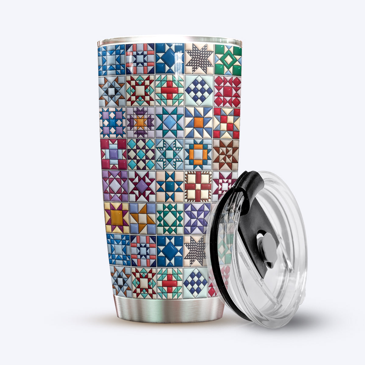 Sewing Lover 20 oz Tumbler Traditional Quilt Blocks