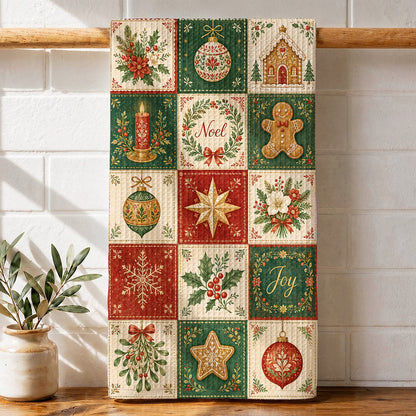 Christmas Kitchen Towel Christmas Patchwork
