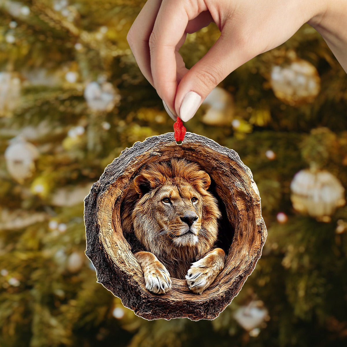 God 2D Acrylic Ornament The Lion Of Judah