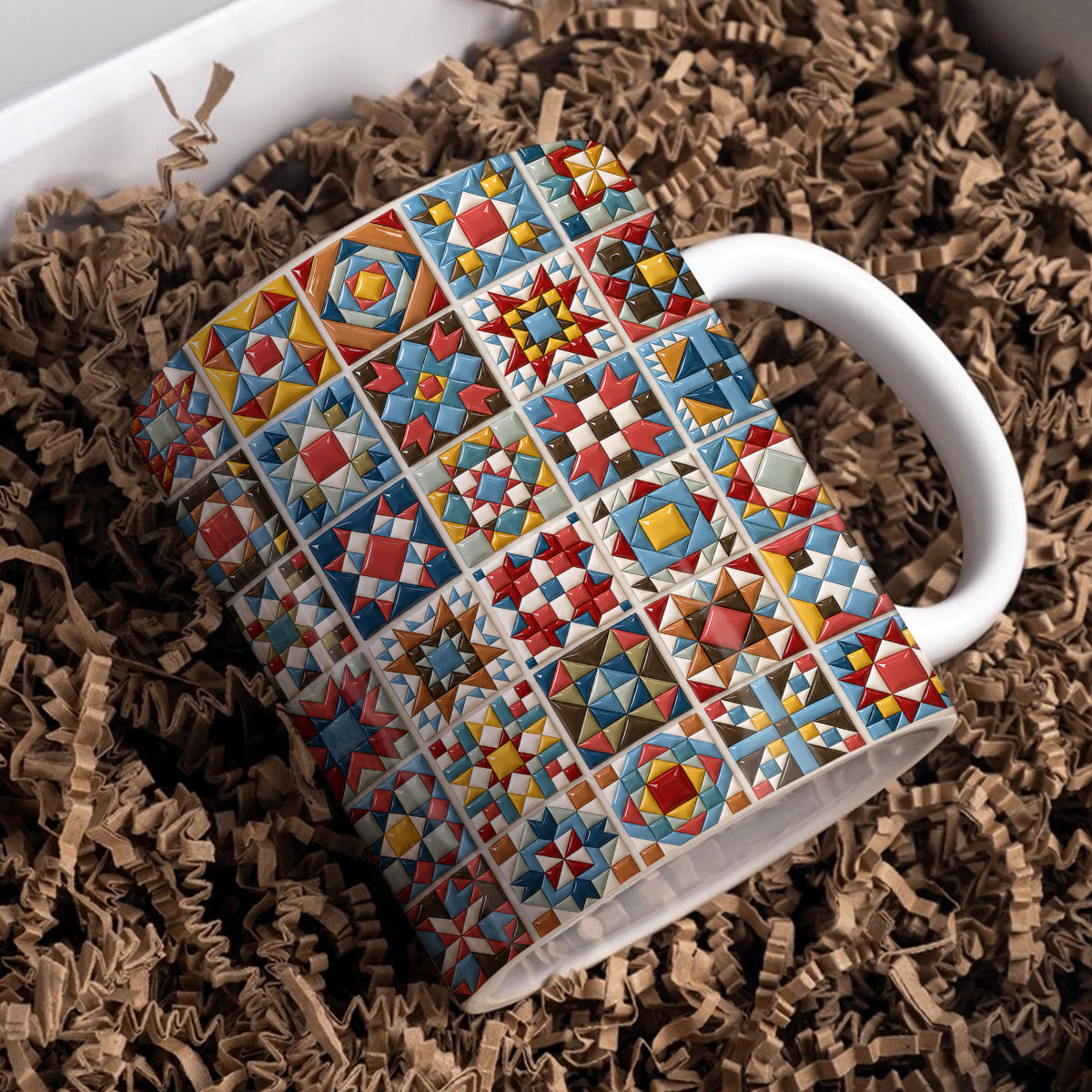Sewing Lover 11Oz Mug Chromatic Quilt Grid