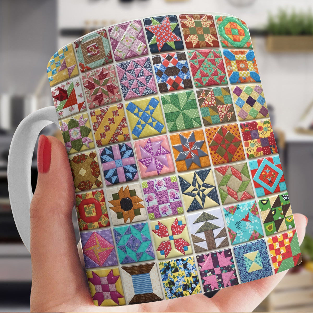 Sewing Lover 11Oz Mug Farmer's Daughter Quilt Blocks