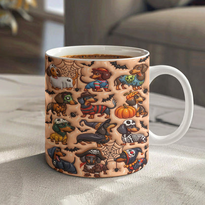 Spooky Sausage Squad Halloween Dachshund Mug