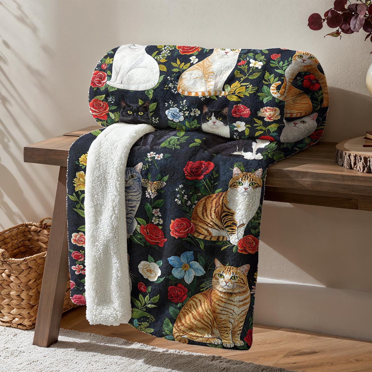 Cat Fleece Blanket Cat Lover’s Paradise