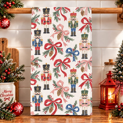 Christmas Kitchen Towel Nutcracker Christmas Charm