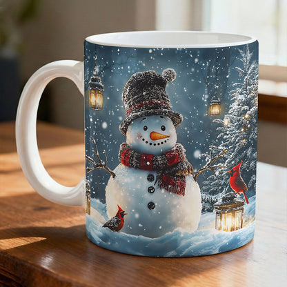 Winter Ceramic Accent Mug Snowman's Magical Winter Wonderland