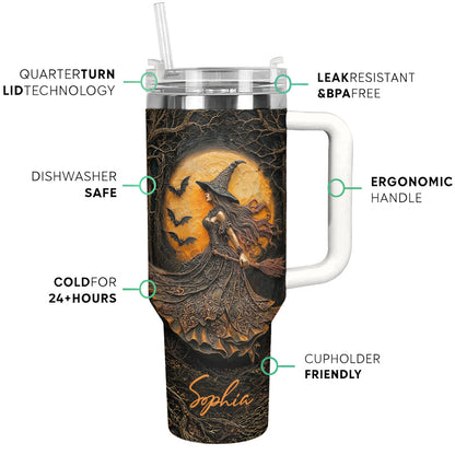 Witch 40 oz Tumbler Personalized Witch of the Amber Moon