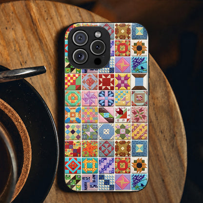 Sewing Lover Phone Case Country Garden Quilt Blocks