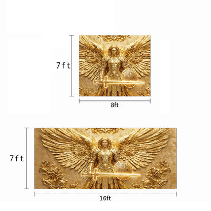 God Garage Door Banner Decoration - Archangel Michael Protect This Home