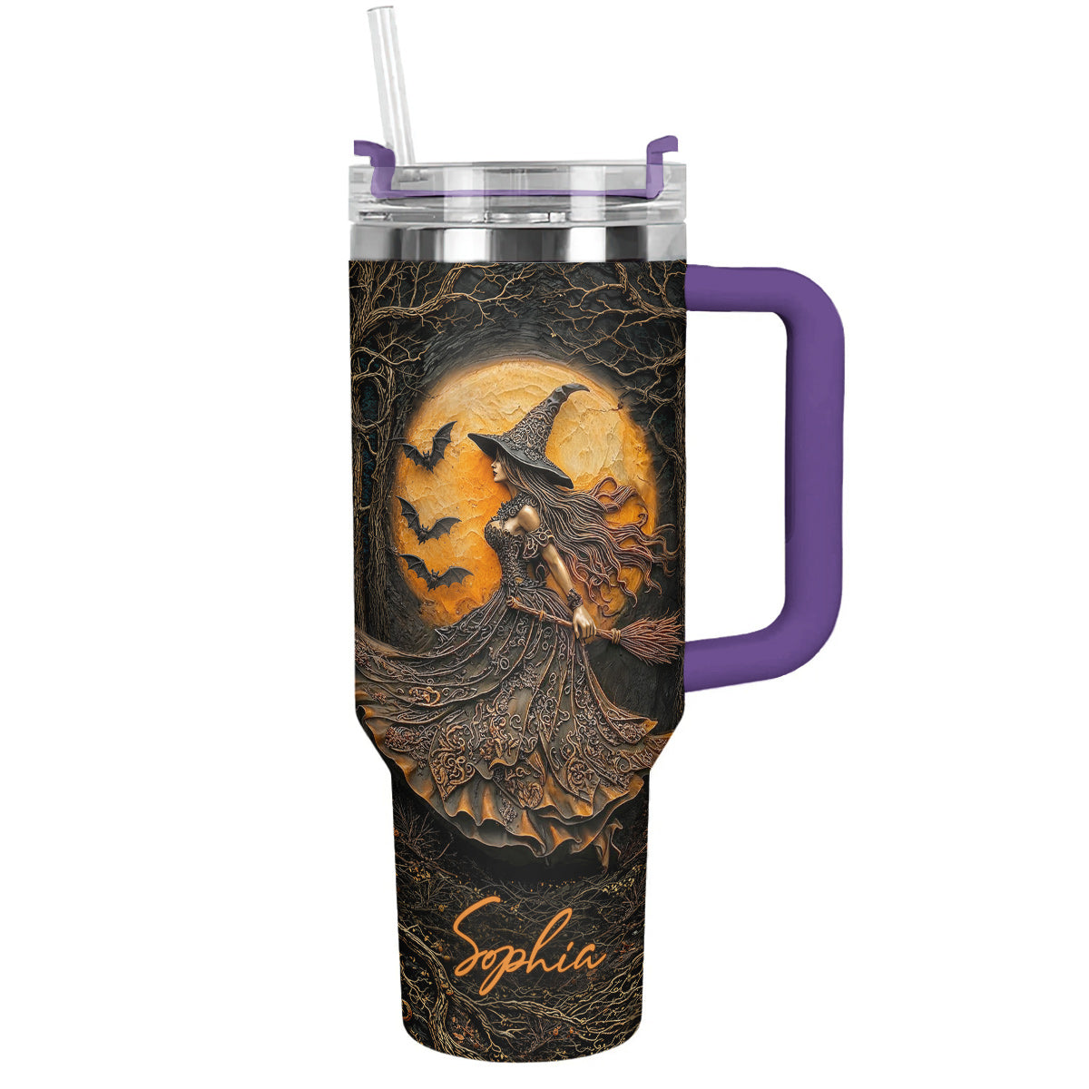 Witch 40 oz Tumbler Personalized Witch of the Amber Moon