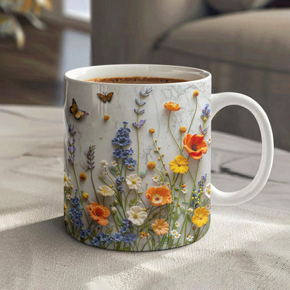 Butterfly Whispers in the Wildflower Meadow Mug