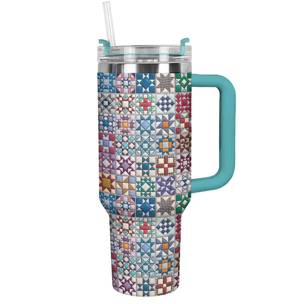 Sewing Lover 40 oz Tumbler Traditional Quilt Blocks
