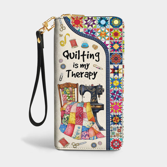 Sewing Lover Leather Wallet Quilting Is My Therapy