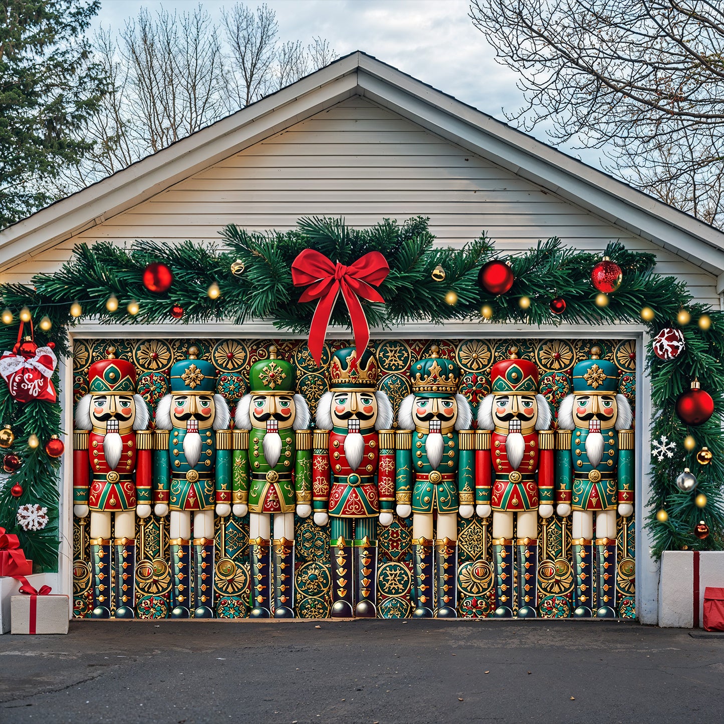 Christmas Garage Door Banner Decoration - The Royal Nutcracker Assembly