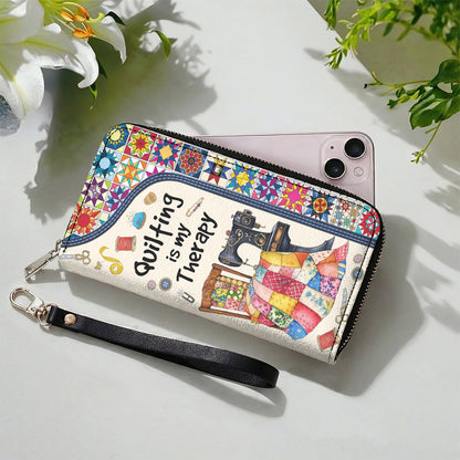 Sewing Lover Leather Wallet Quilting Is My Therapy