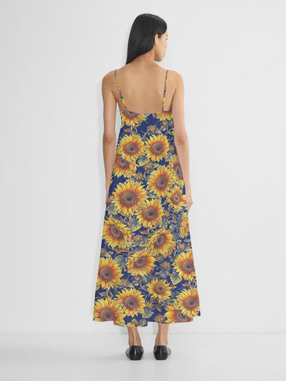 Sunflower Maxi Dress Rustic Bloom