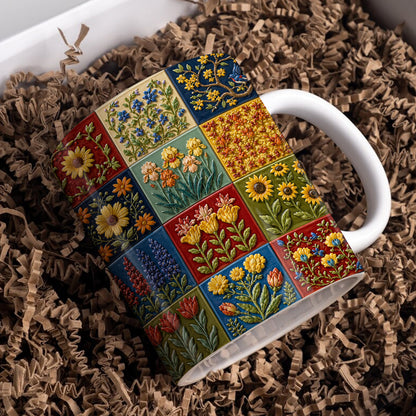 Garden Floral 11 oz Mug Rustic Bloom