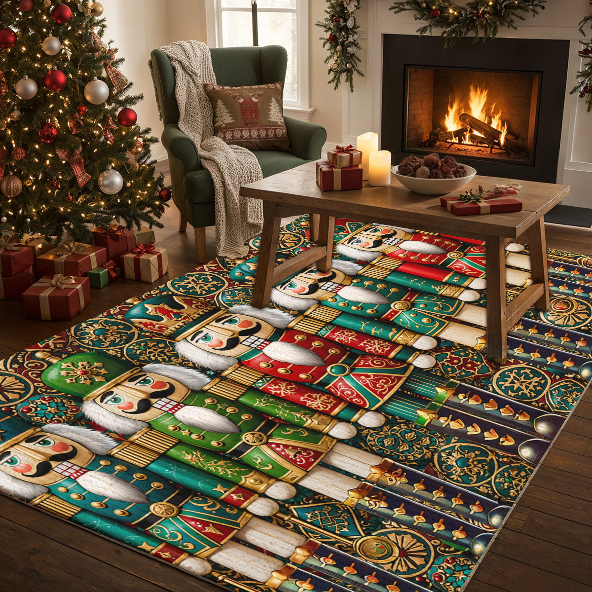 Christmas Area Rug The Nutcracker Assembly