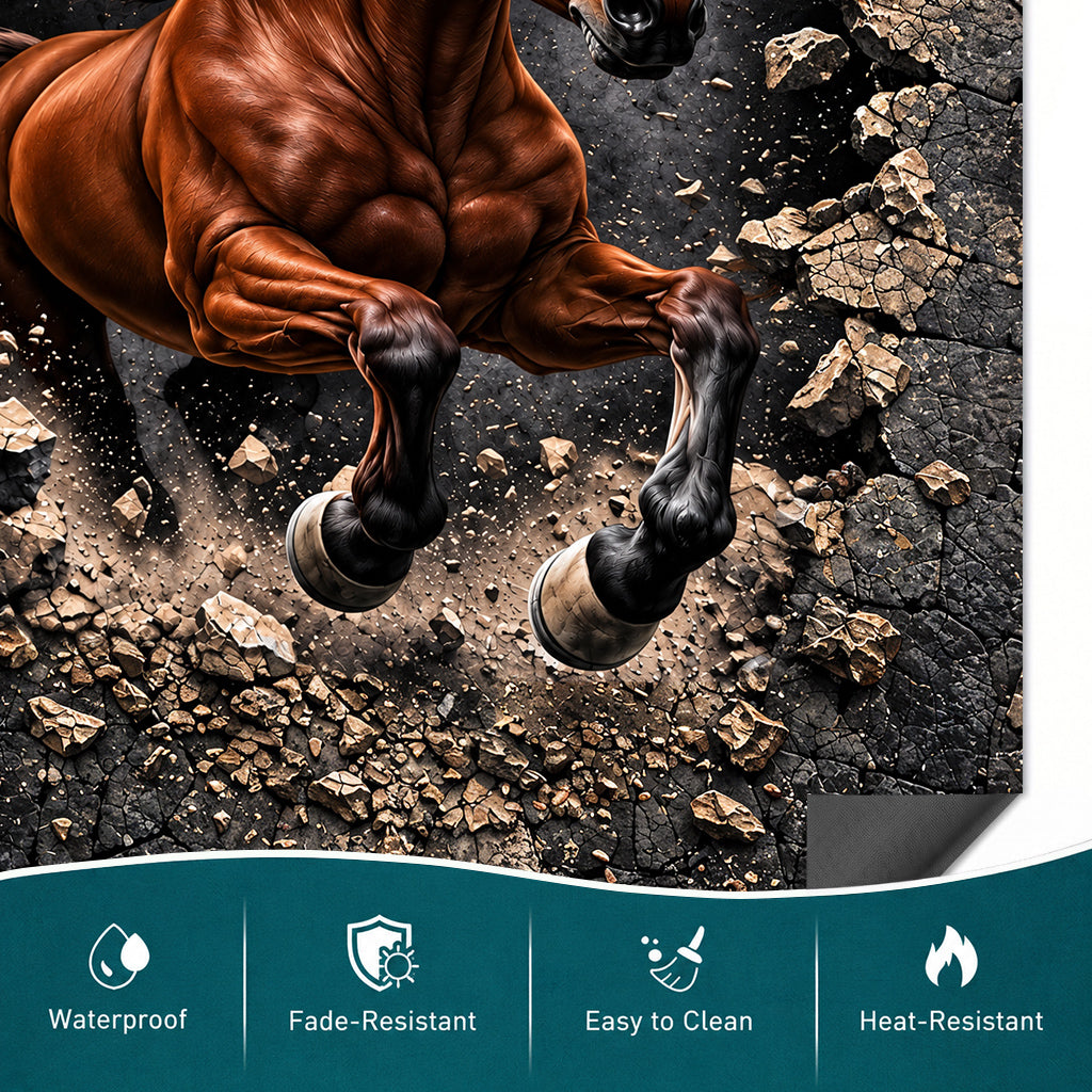 Horse Magnetic Dishwasher Cover Breakthrough Stallion
