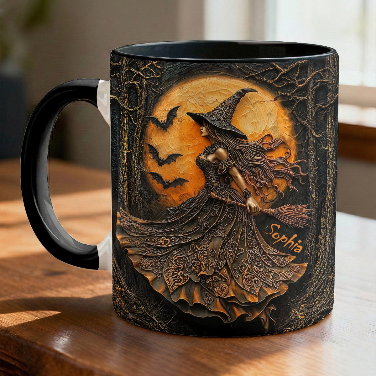Witch of the Amber Moon Personalized Accent Mug Halloween Gift