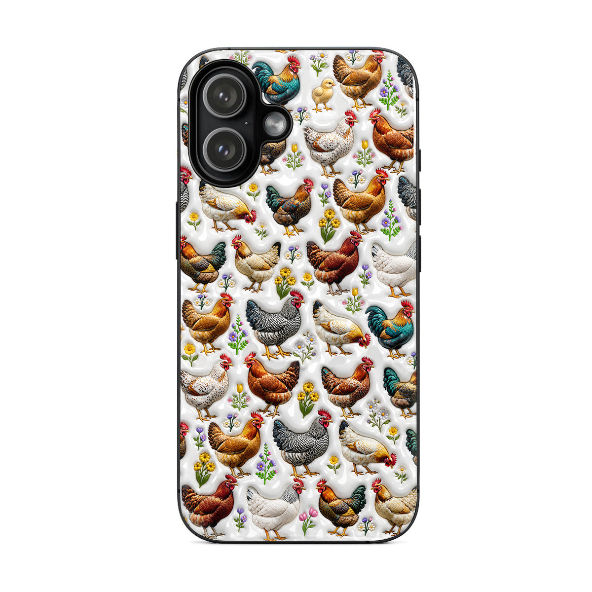 Chicken Phone Case Country Chickens In Bloom