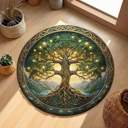 Tree Of Life Round Rug Roots of Eternity