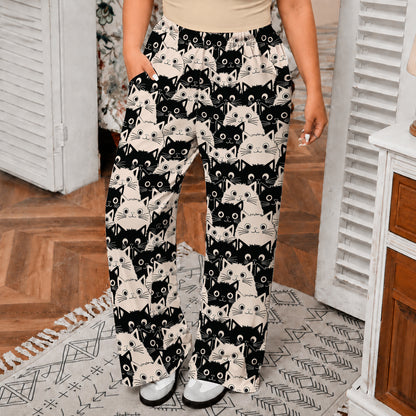 Cat Lounge Pants Cute Fat Cats