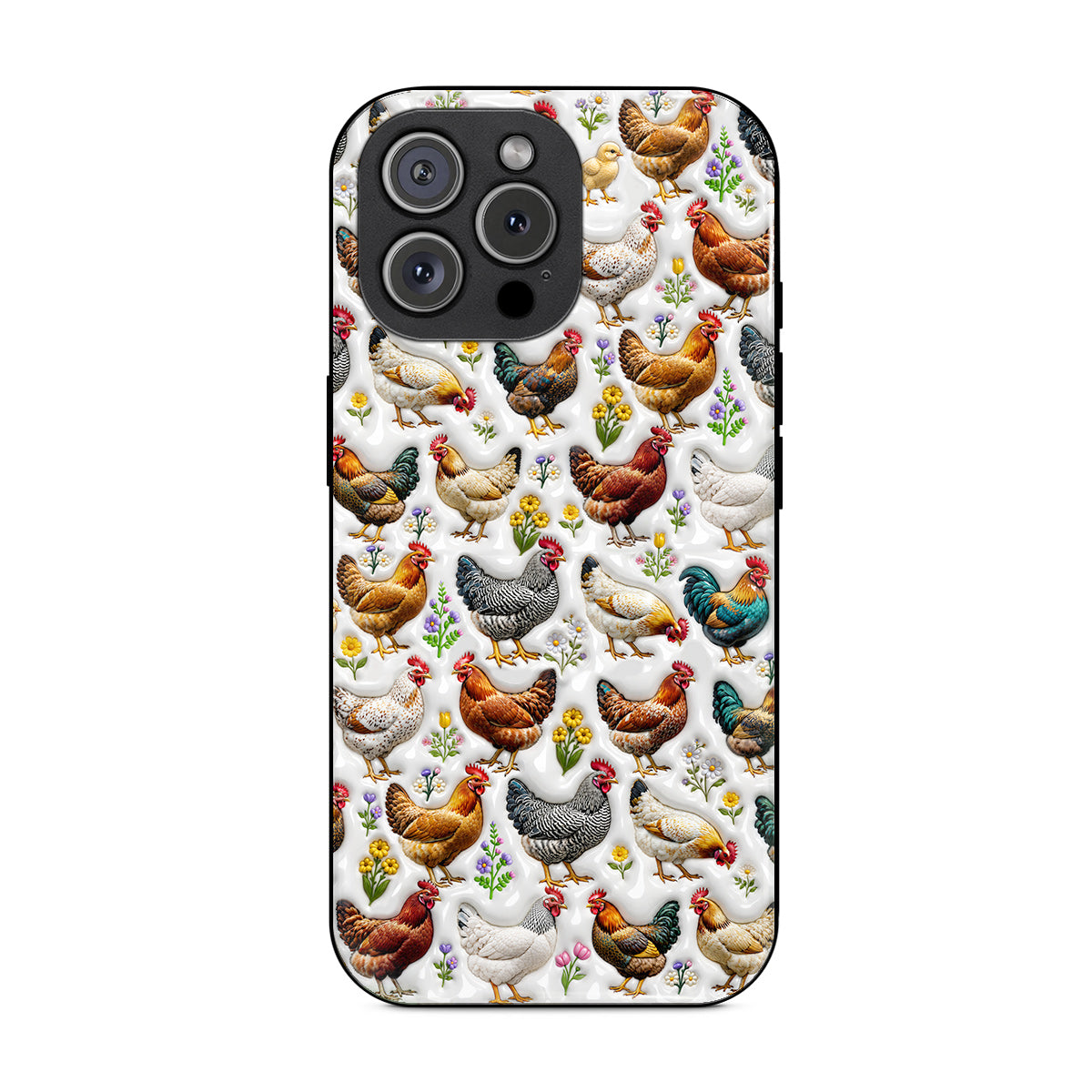 Chicken Phone Case Country Chickens In Bloom