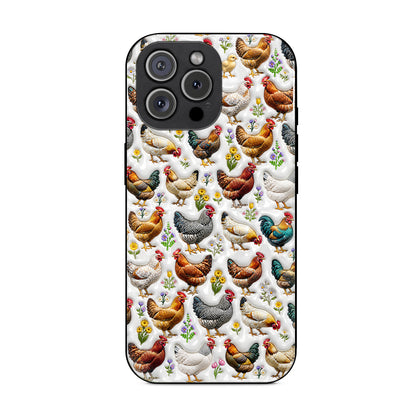 Chicken Phone Case Country Chickens In Bloom