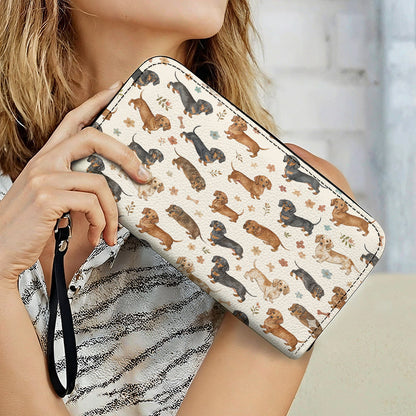 Dachshund Leather Wallet Cozy Dachshund Companions