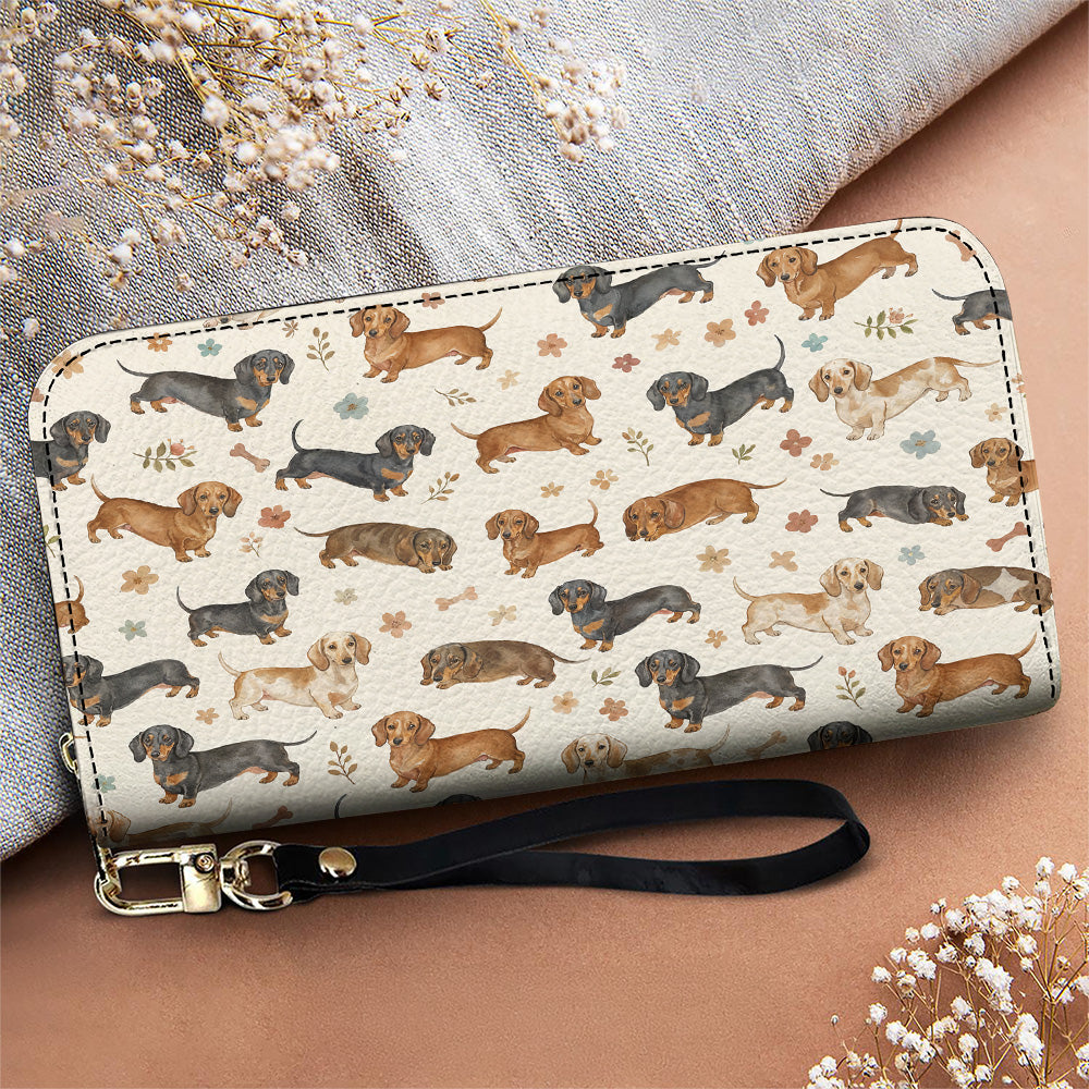 Dachshund Leather Wallet Cozy Dachshund Companions