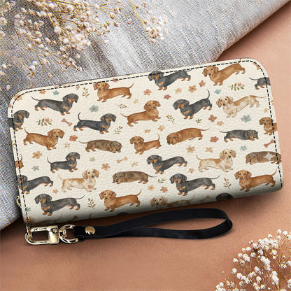 Dachshund Leather Wallet Cozy Dachshund Companions