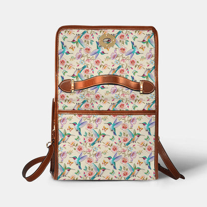 Hummingbird Satchel Handbag Humming Blossoms