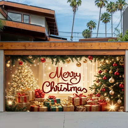 Christmas Garage Door Banner Decoration - Merry Christmas Magic