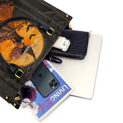 Witch Leather Handbag 2D Print Nocturne Witch