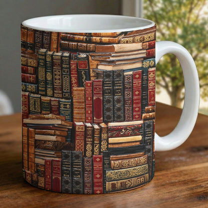 Book Lover 11Oz Mug Antique Books