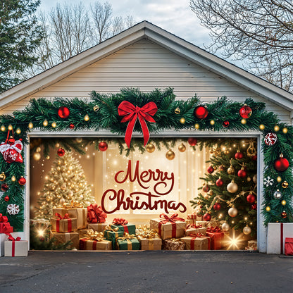 Christmas Garage Door Banner Decoration - Merry Christmas Magic