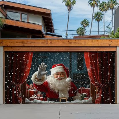 Christmas Garage Door Banner Decoration - Shineful Garage Door Banner Decoration - Santa Spreading Christmas Cheer