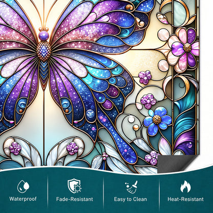 Butterfly Magnetic Dishwasher Cover Jewelwing Butterfly Garden