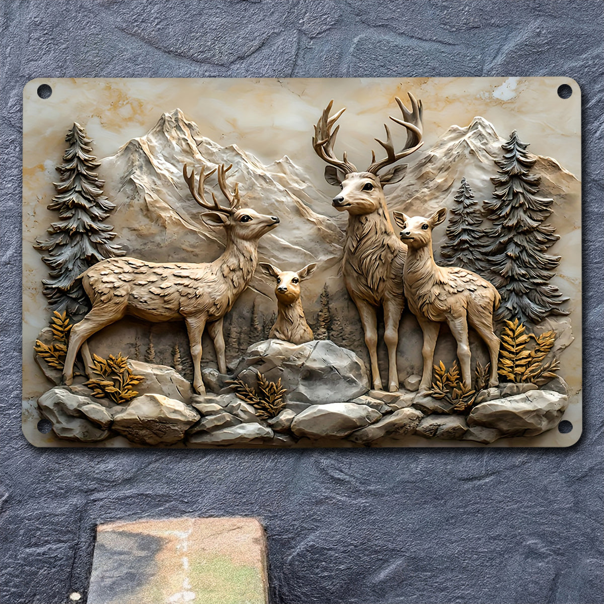 Deer 2D Metal Sign Mountain Guardians