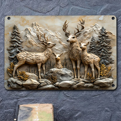 Deer 2D Metal Sign Mountain Guardians