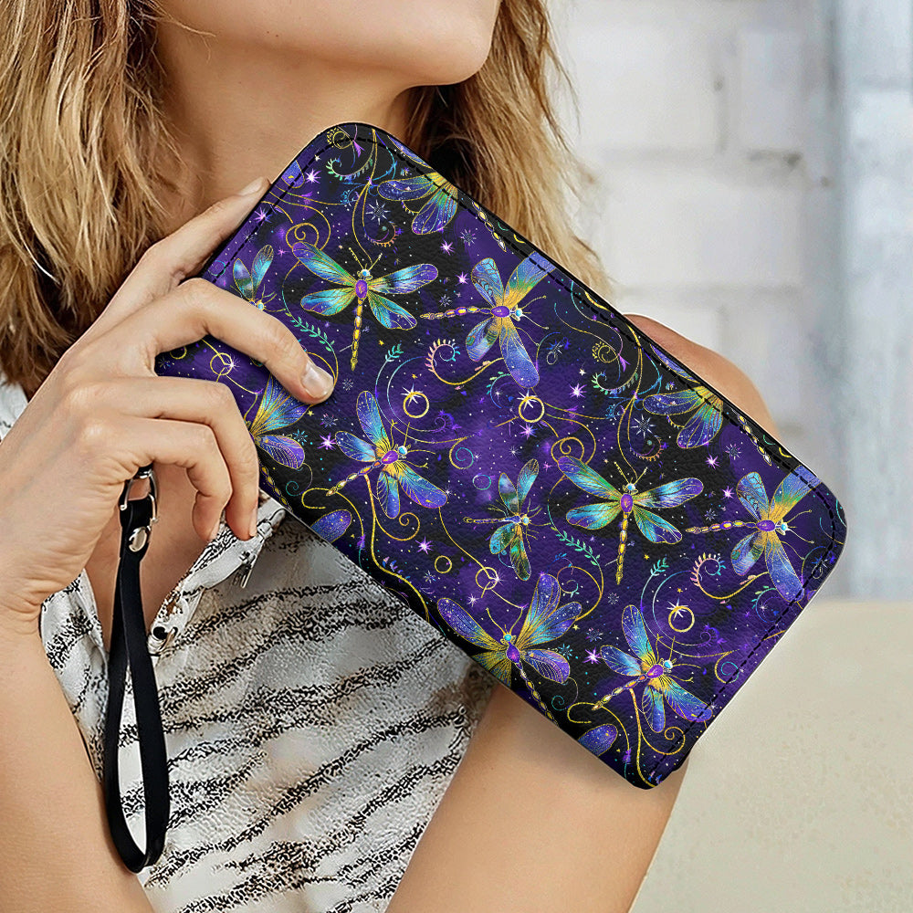 Dragonfly Leather Wallet Mystical Dragonflies