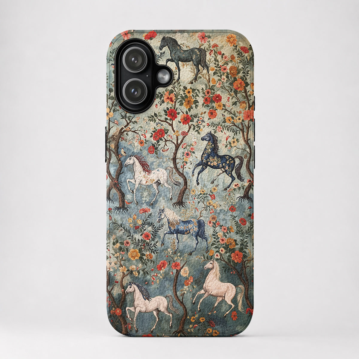 Horse Leather Phone Case Mystical Steeds