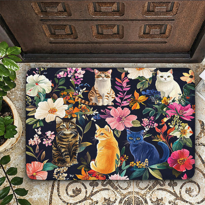Cat Doormat Floor Mat Runner Rug Moonlit Garden Whiskers