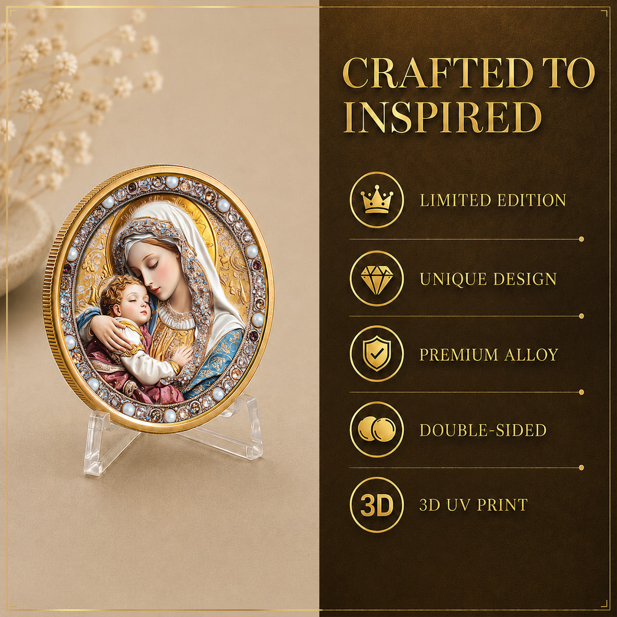 Mary’s Grace Devotional Premium 3D Commemorative Coin