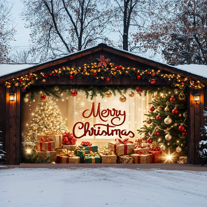 Christmas Garage Door Banner Decoration - Merry Christmas Magic