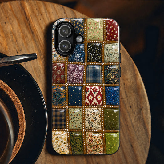 Sewing Lover Phone Case Vintage Patchwork Garden Dreams