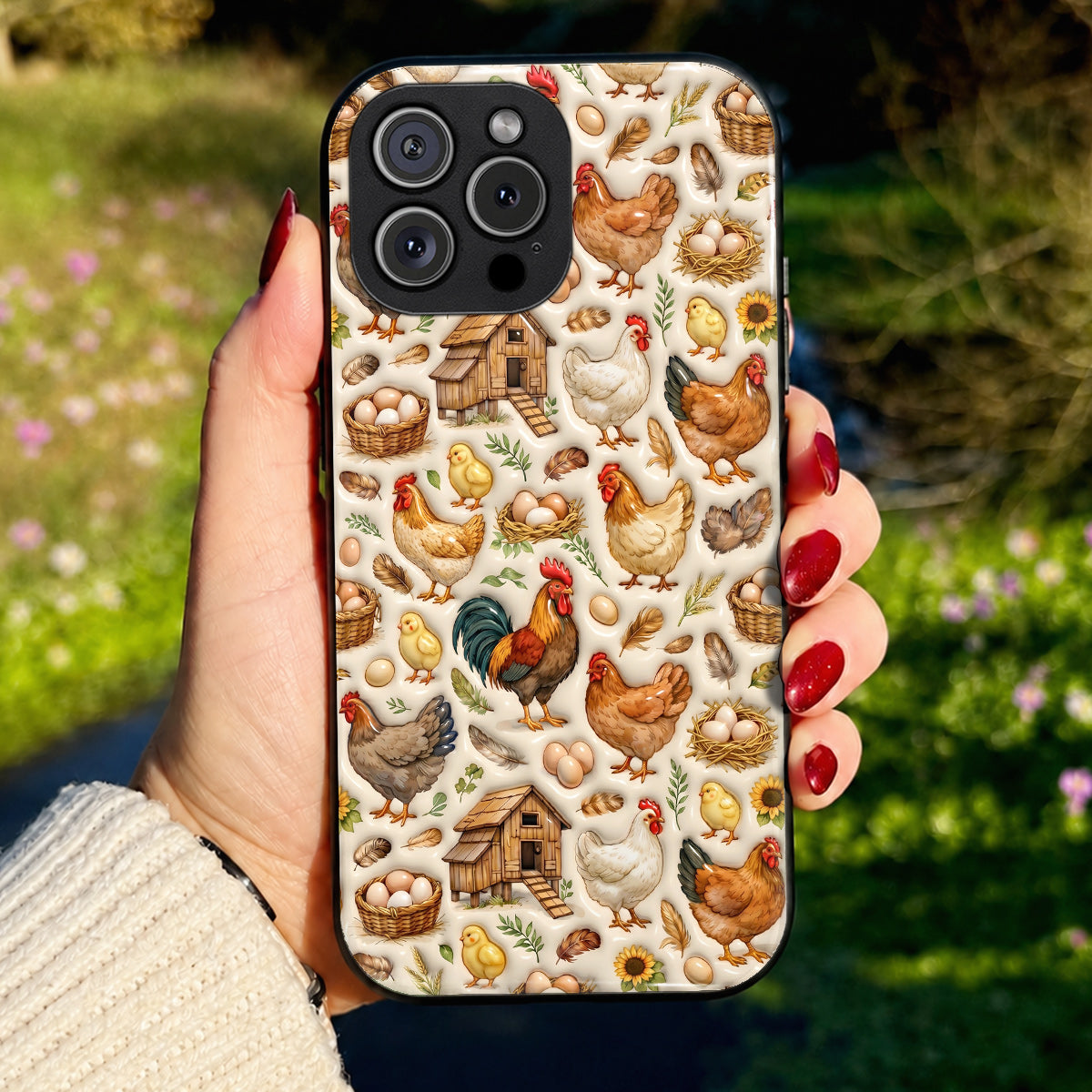 Chicken Phone Case Farmhouse Chicken Harvest