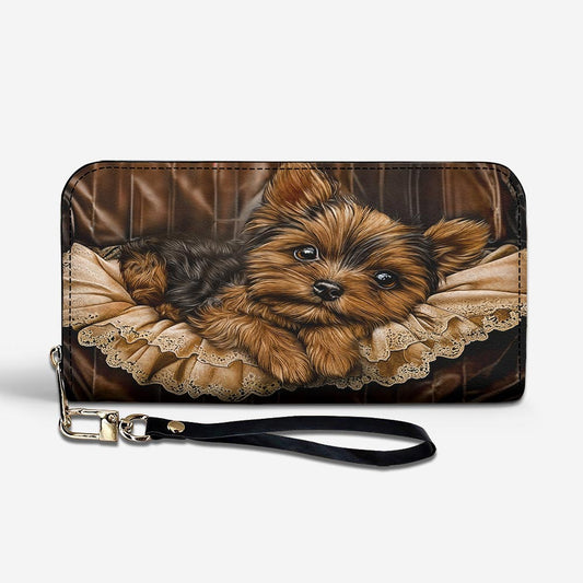 Yorkshire Terrier Leather Wallet Sweet Yorkie
