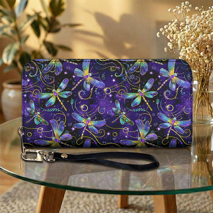 Dragonfly Leather Wallet Mystical Dragonflies