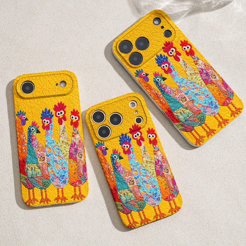 Chicken Leather Phone Case The Goofy Flock